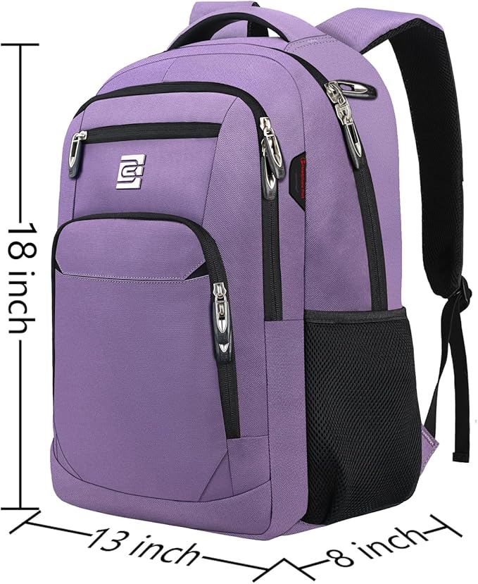 Volher Laptop Backpack, Business Travel Anti Theft Slim Durable Laptops Backpack - Image 3