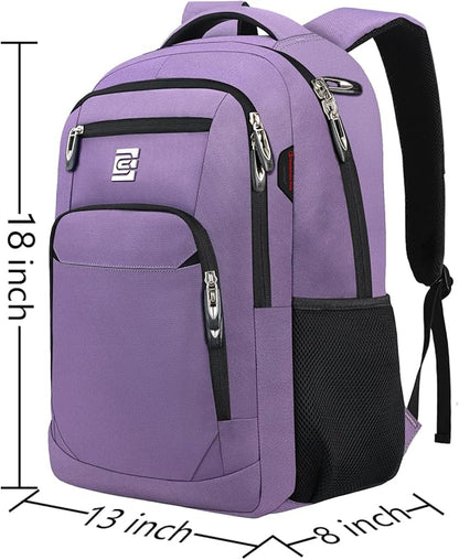 Volher Laptop Backpack, Business Travel Anti Theft Slim Durable Laptops Backpack - Image 3