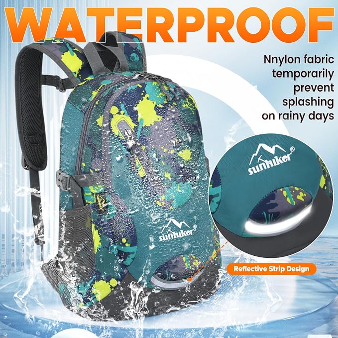 sunhiker Small Hiking Backpack Women Men 20L Lightweight Travel Backpack - Image 3