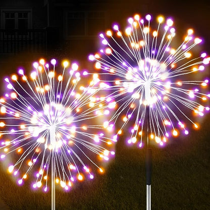 JJGoo Solar Firework Lights, 2 Pack 150 LEDs 2 Lighting Modes Solar Lights by JJGoo