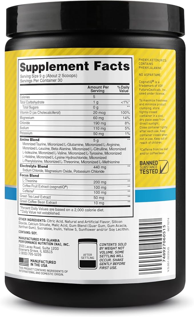 Optimum Nutrition Amino Energy Powder Plus Focus, - Image 10
