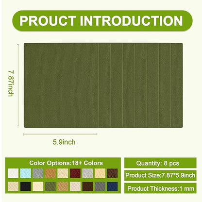 Besezx Canvas Repair Patch, Outdoor Gear Patch, 7.87x5.9 Inches 8PCS, - Image 2