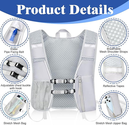 Hydration Backpack with 2L Water Bladder Bag, Lightweight and Breathable - Image 3
