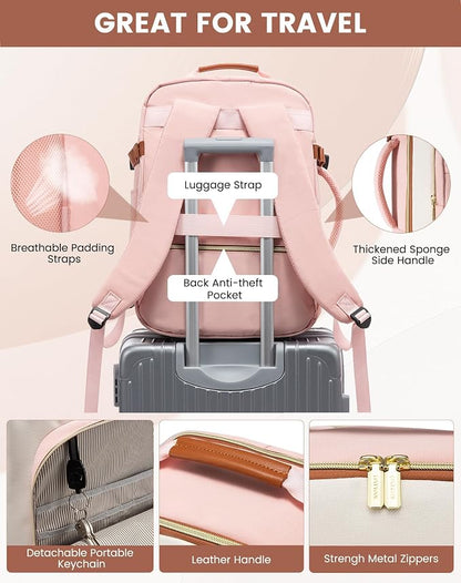 LOVEVOOK 40L Travel Backpack for Women & Men, Airline Approved Carry On Luggage - Image 7