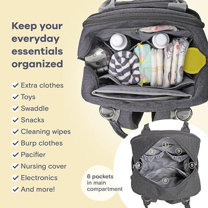 RUVALINO Diaper Bag Backpack-Expandable Baby Bag - Image 6
