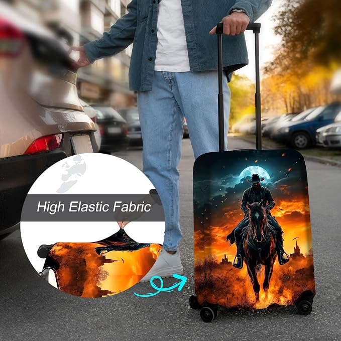Luggage Cover Protector for 19-20 Inch Suitcases, TSA Approved Elastic Travel - Image 4