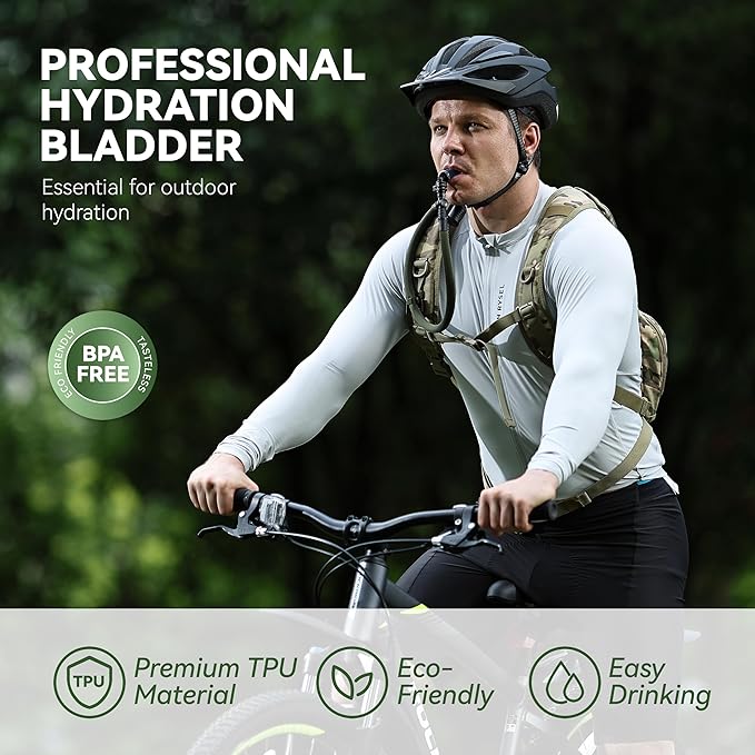 MARCHWAY 2L/2.5L/3L TPU Hydration Bladder, Ultra Durable Water Reservoir Bag - Image 2