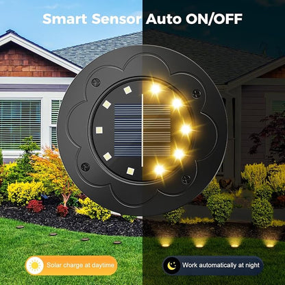 Brightown Solar Lights Outdoor Waterproof, 12 Packs LED In-Ground Lights - Image 4
