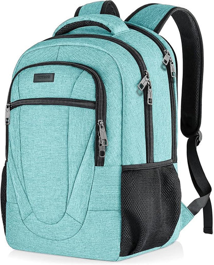 BIKROD Teal Backpack for Women and Men, Extra Large School Backpacks for Teens by PRISTINEBAGUS