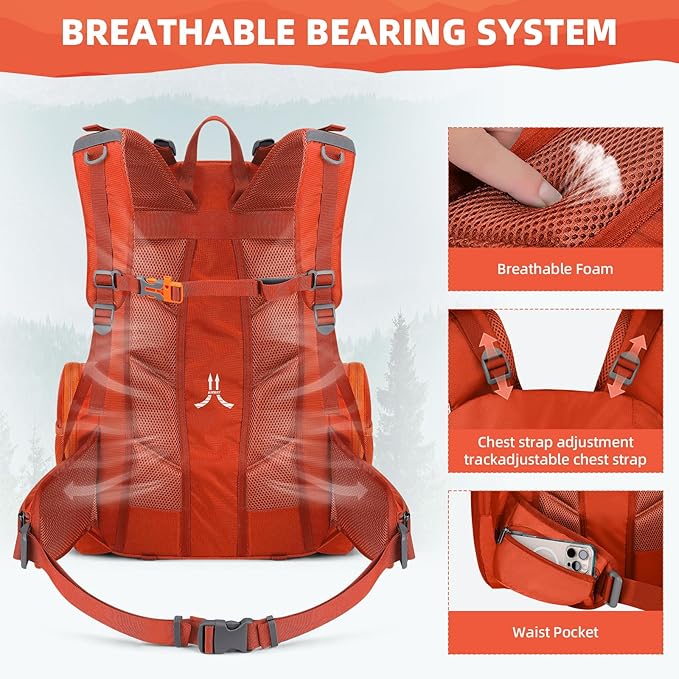 Maelstrom Hiking Backpack, 40L Waterproof Camping Daypack - Image 5