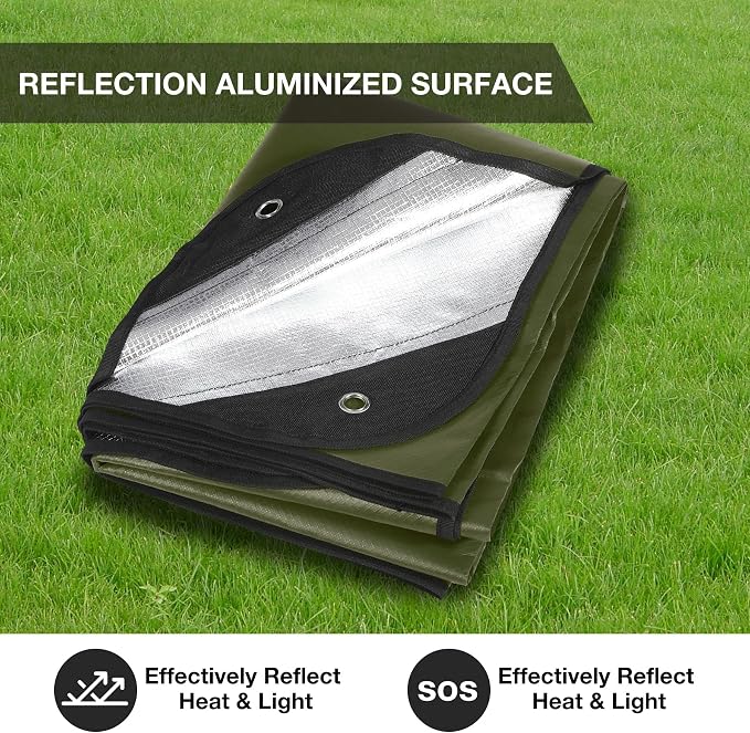 RedSwing 2 Pack Heavy Duty Waterproof Emergency Thermal Tarp, Insulated - Image 5