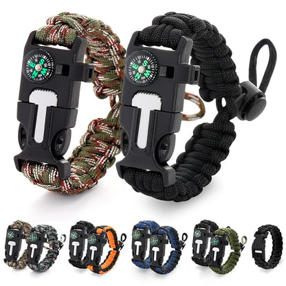 Paracord Bracelets for Men and Women – Adjustable Survival Paracord Bracelet by NADOBA