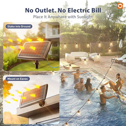 addlon 102FT Solar String Lights Outdoor - Image 7