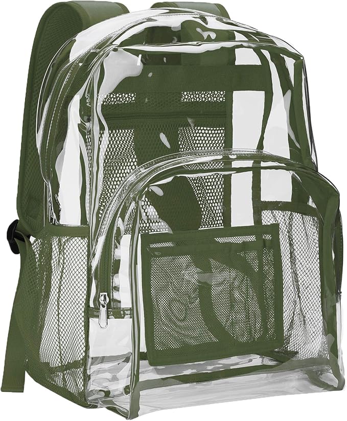 Vorspack Clear Backpack Heavy Duty PVC Transparent Backpack by Vorspack