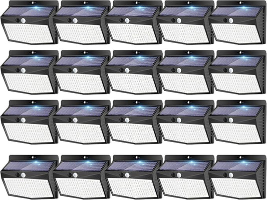 Peasur 20 Packs Solar Outdoor Lights Motion Sensor Solar Security Light by Peasur