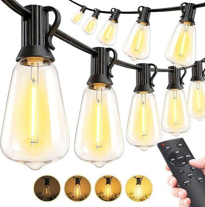 MGVIH Outdoor String Led Patio Lights: 65Ft 20M Outside Waterproof Light by MGVIH