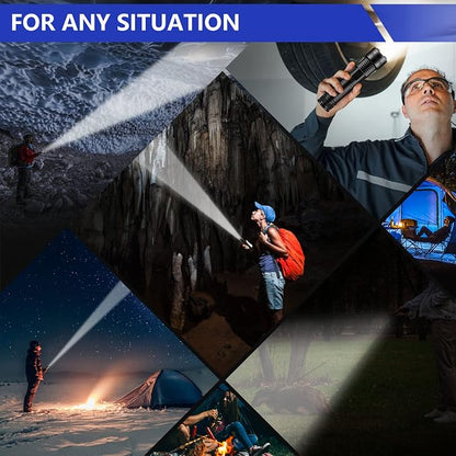 Esgofo Flashlights High Lumens 100000 Rechargeable, Super Bright Handheld LED - Image 7