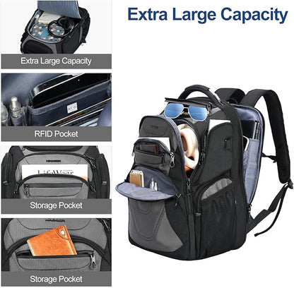 KROSER Friendly Travel Laptop Backpack 18.4 inch XXXL Gaming Backpack - Image 3
