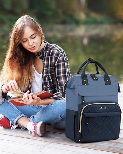 LOVEVOOK Laptop Backpack for Women, 15.6 inch Waterproof Nurse Bag Teacher Work - Image 2