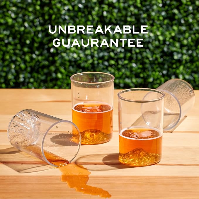 North Drinkware Pacific Northwest Unbreakable Outdoor Cup Set of 4. Featuring - Image 2