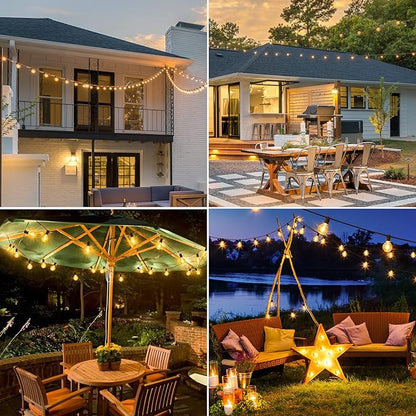 Mlambert 100Ft Outdoor String Lights, G40 Globe Patio Lights - Image 5