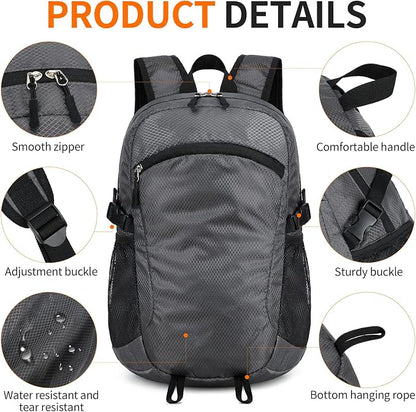 Small Hiking Backpack Travel Lightweight Hiking Packable Daypack - Image 6