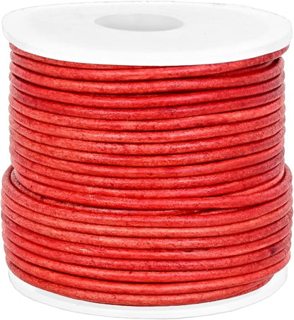 GENIQUE Real/Genuine Round Leather String Cord - Image 2