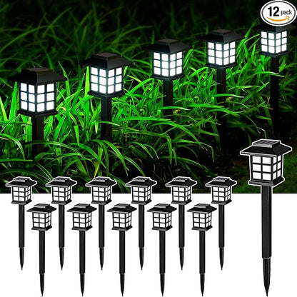 SOLPEX Solar Outdoor Lights, 12 Pack Path Lights, Walkway Light Outdoor by Solpex