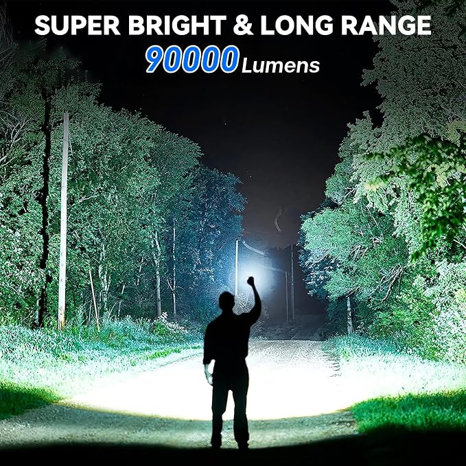 Flashlight Rechargeable 99, 000 High Lumen - Image 2