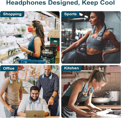 CIVPOWER Neck Fan: Portable Personal Neck Cooling Rechargeable Bladeless Fan - Image 7