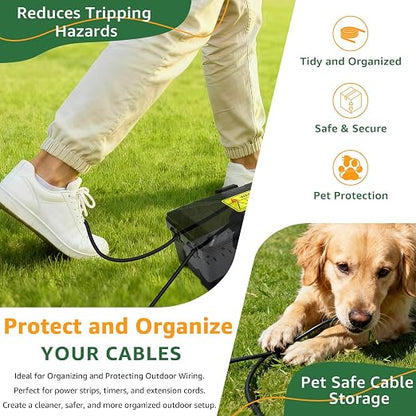 NineLeaf Large Outdoor Electrical Box, IP54 Waterproof Extension Cord Cover - Image 9