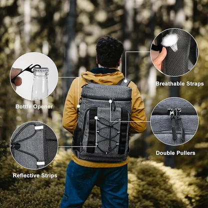 33 Cans Insulated Backpack Cooler - Image 6