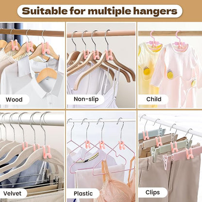 Mlici Clothes Hanger Connector Hooks, 60 Pack Hanger Extender Space Saver - Image 4