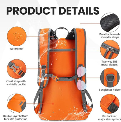 Venture Pal 40L Lightweight Packable Travel Hiking Backpack Daypack - Image 4