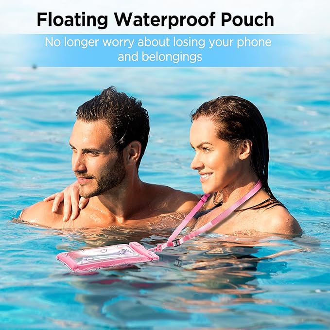 CACOE Floating Universal Waterproof Phone case 2 Pack-Up to 7.0", Phone Pouch - Image 2