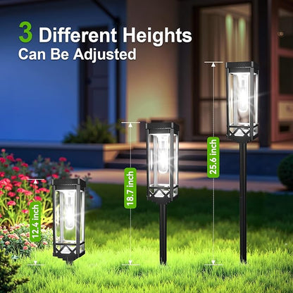 KOOPER Taller Solar Pathway Lights Outdoor, 6 Pack Upgraded Brighter Solar - Image 5
