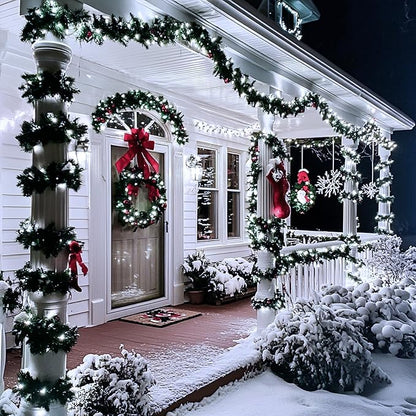 JMEXSUSS 66ft 200 LED White Christmas Lights Indoor Outdoor, Connectable String - Image 5