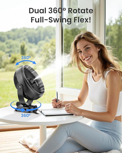 Koonie 10000mAh Battery Operated Misting Fan - Image 8