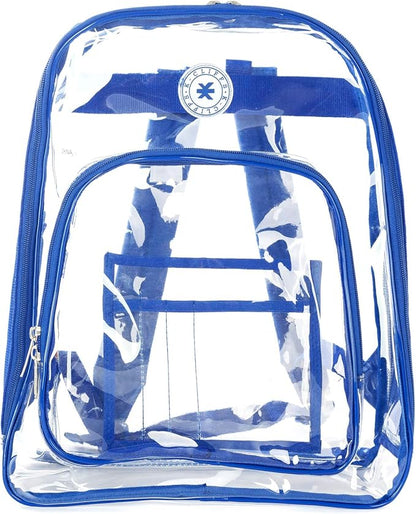 K-Cliffs Large Transparent Backpack Clear Heavy Duty School Bag Durable Student - Image 4
