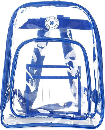 K-Cliffs Large Transparent Backpack Clear Heavy Duty School Bag Durable Student by K-Cliffs