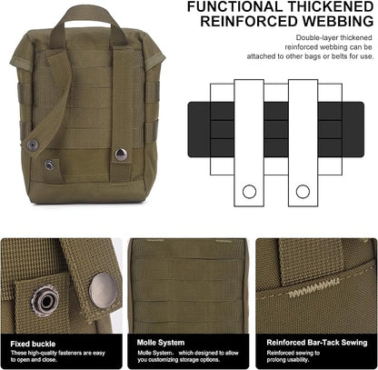 Mardingtop Molle Admin Pouch, EDC Pouch, Tactical Drawstring Pouch, Utility - Image 5