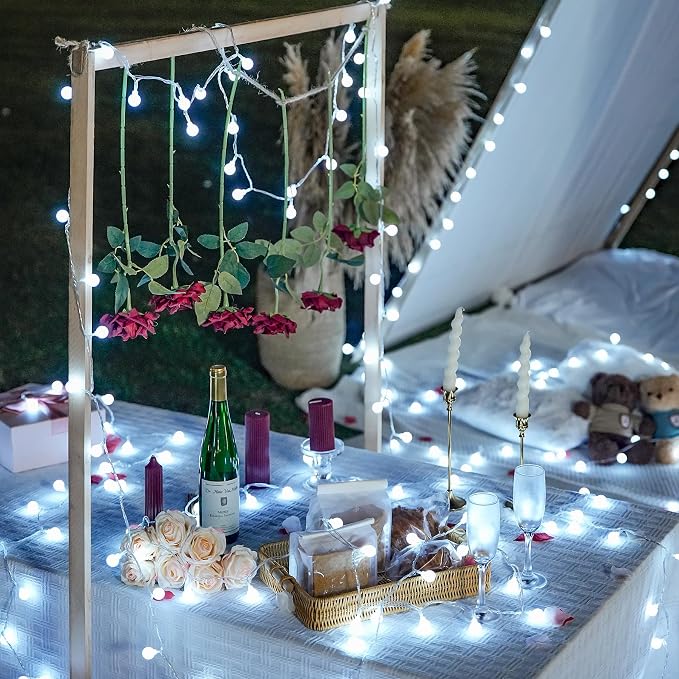 JMEXSUSS 100ft Globe String Lights Indoor Outdoor Waterproof, 200 LED White - Image 9