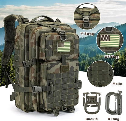 Hannibal Tactical MOLLE Assault Backpack, Tactical Backpack Military Army - Image 2