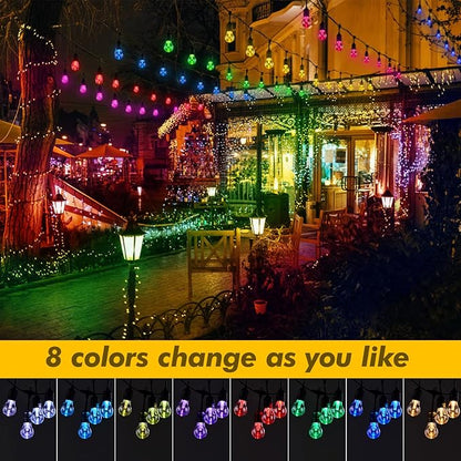 35FT Solar String Lights Outdoor, 11 Shatterproof LED Edison Bulbs, Dimmable - Image 3