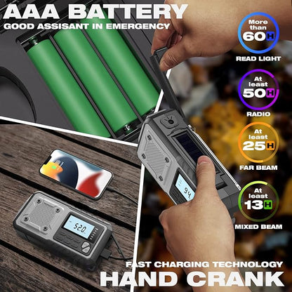 Emergency Weather Radio 5000mAh - Image 2