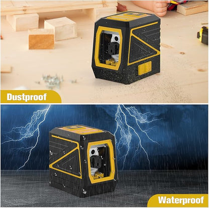 Laser Level with Tripod, 100 feet Green Cross Line Self Rotary Leveling Laser - Image 3