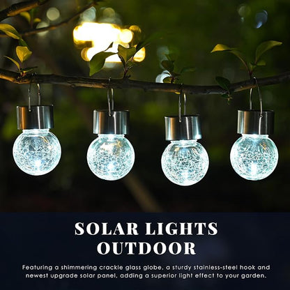 Solpex 12 Pack Hanging Solar Lights Outdoor, Solar Outdoor Lights Decorative - Image 2