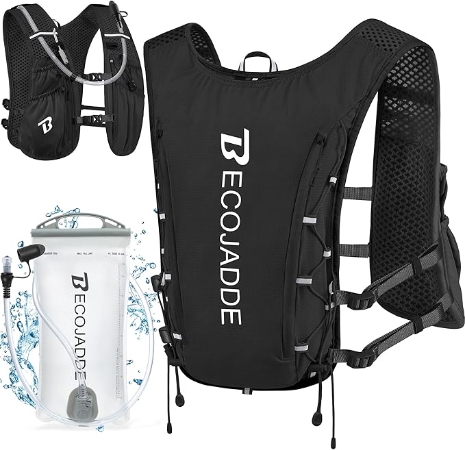 BECOJADDE Running Vest Hydration Backpack by BECOJADDE