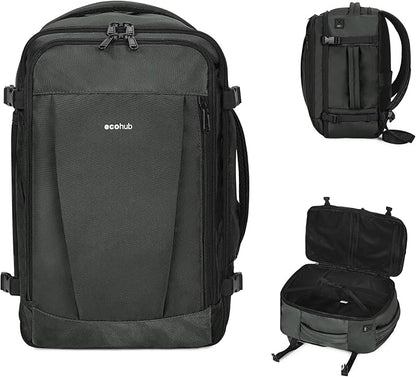 ECOHUB Travel Backpack 18x14x8 Spirit Airlines Personal Item Bag Carry On by ECOHUB