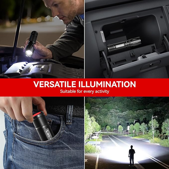 LETMY Tactical Flashlight S2000-2 Pack Bright Military Grade LED Flashlights - Image 7